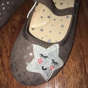 Cat & Jack star glitter ballerina flats